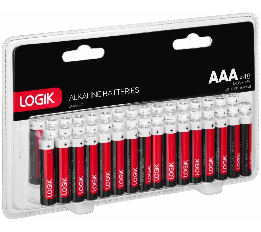 LOGIK LAAA4817 AAA Batteries - Pack of 48