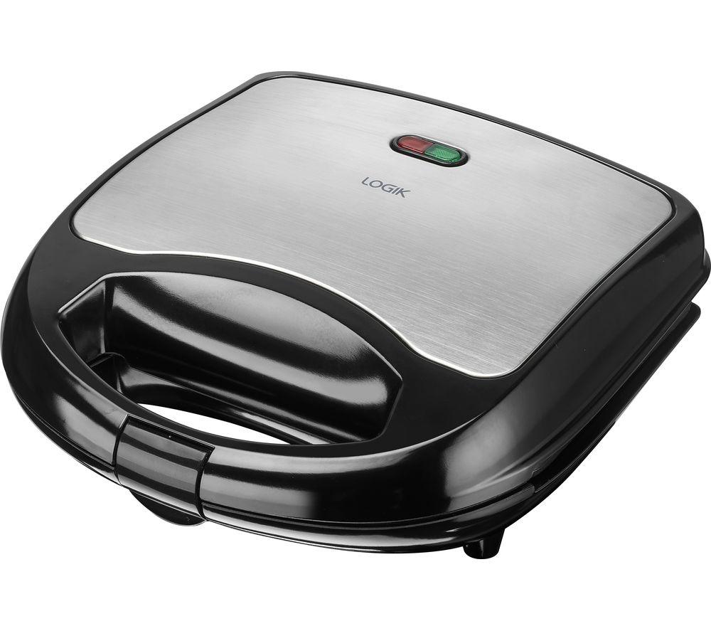 LOGIK L02SMS17 Sandwich Toaster - Black & Silver
