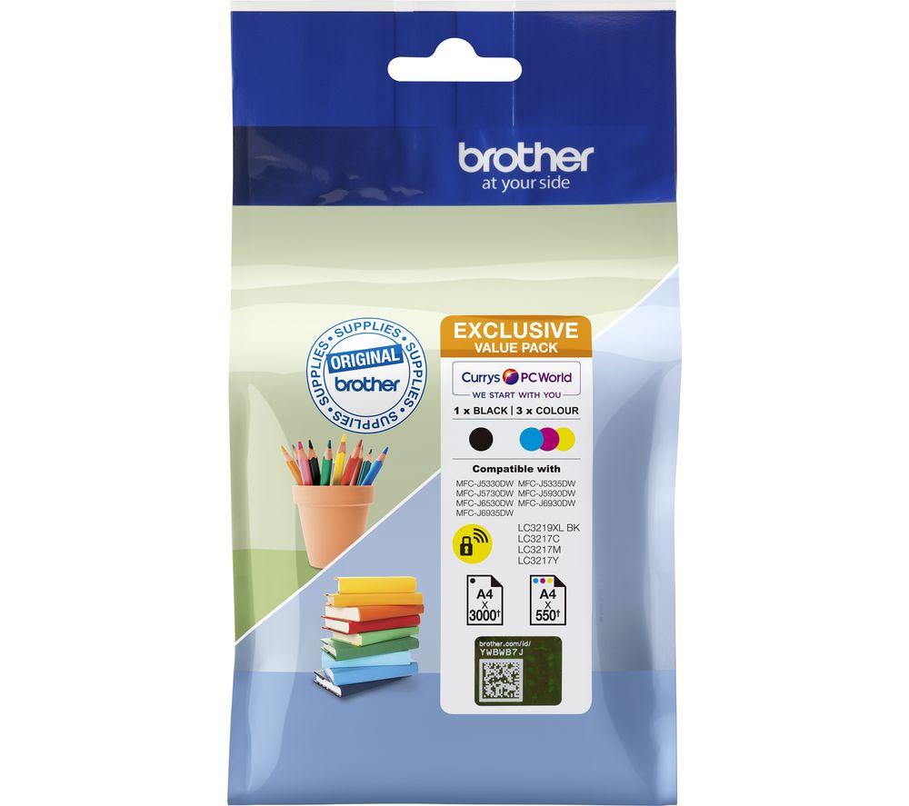 BROTHER LC3219XLDSVALRF Cyan  Magenta  Yellow & Black Ink Cartridges - Multipack