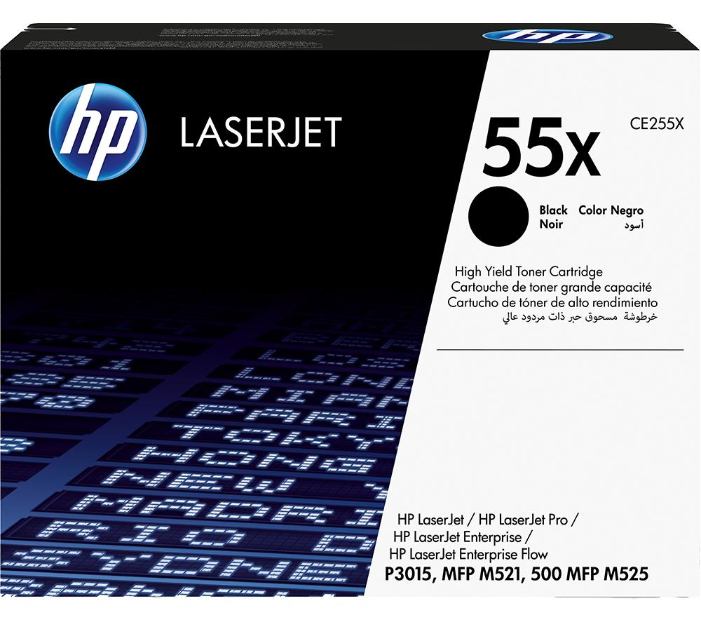 HP 55X High Yield Original LaserJet Black Toner Cartridge