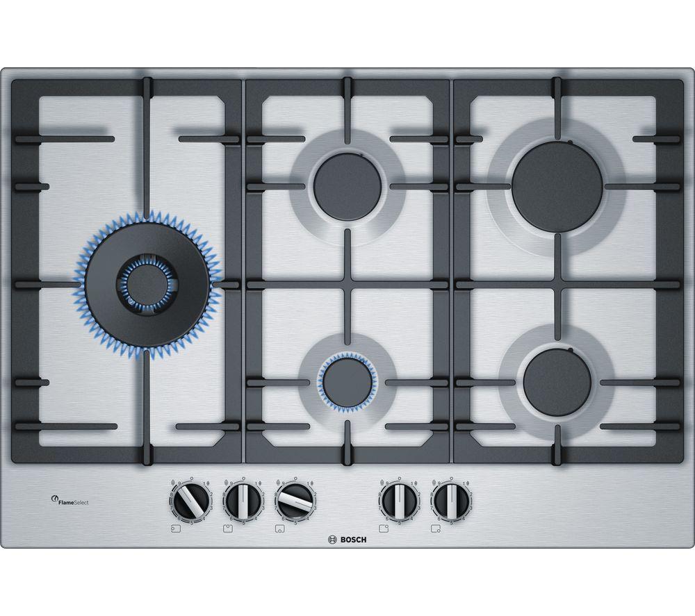 BOSCH Serie 6 PCS7A5B90 Gas Hob - Stainless Steel