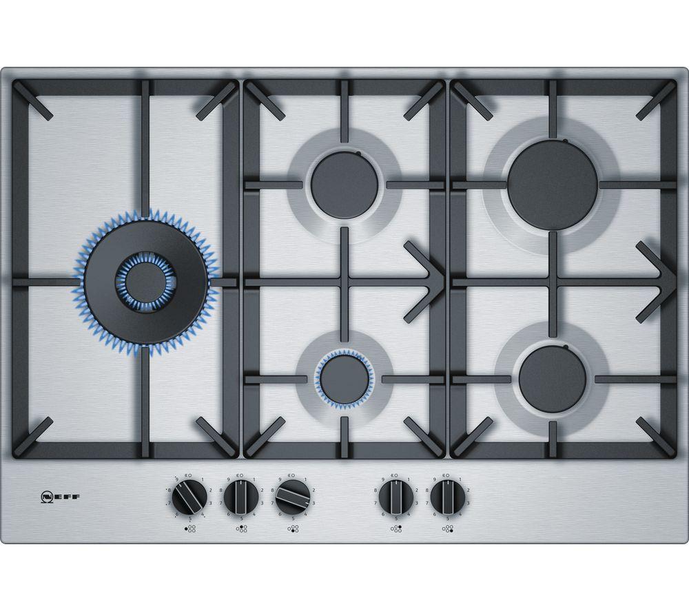 NEFF N70 T27DS79N0 Gas Hob - Stainless Steel