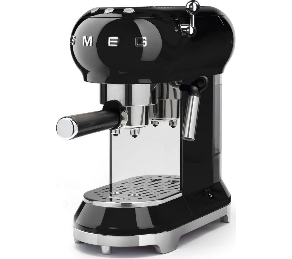 SMEG ECF01BLUK Coffee Machine - Black