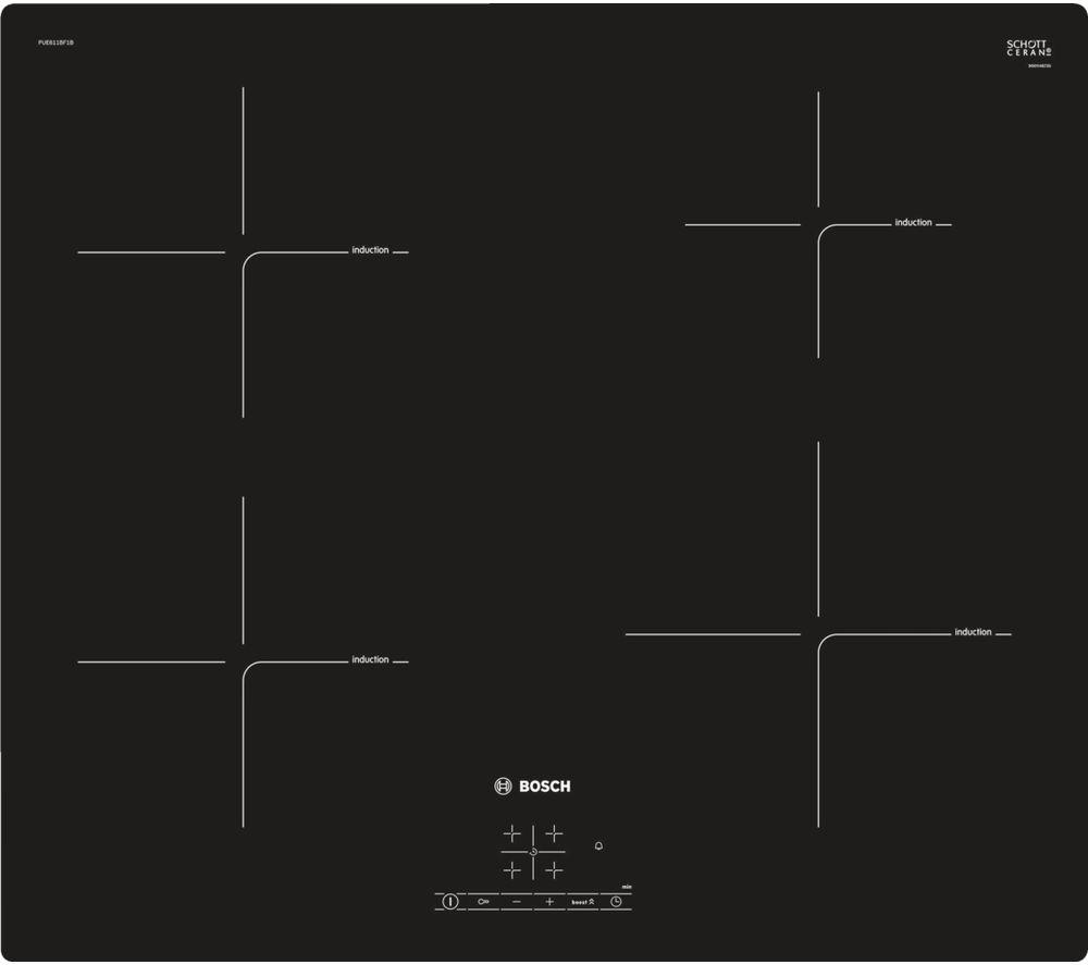 BOSCH Serie 4 PUE611BF1B Electric Induction Hob - Black
