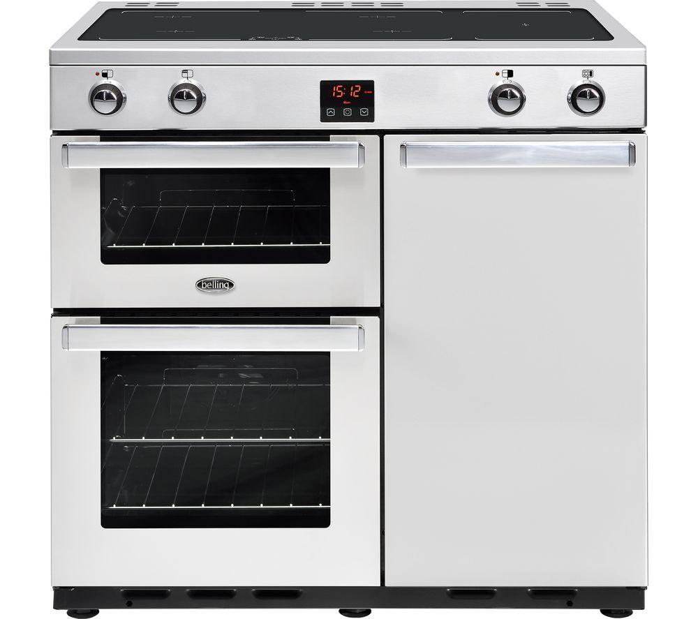 BELLING Gourmet 90Ei Professional Electric Induction Range Cooker - Stainless Steel