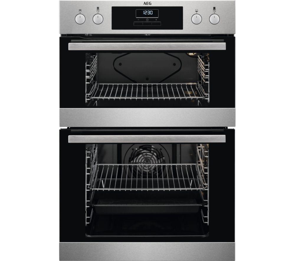AEG DEB331010M Electric Double Oven - Stainless Steel
