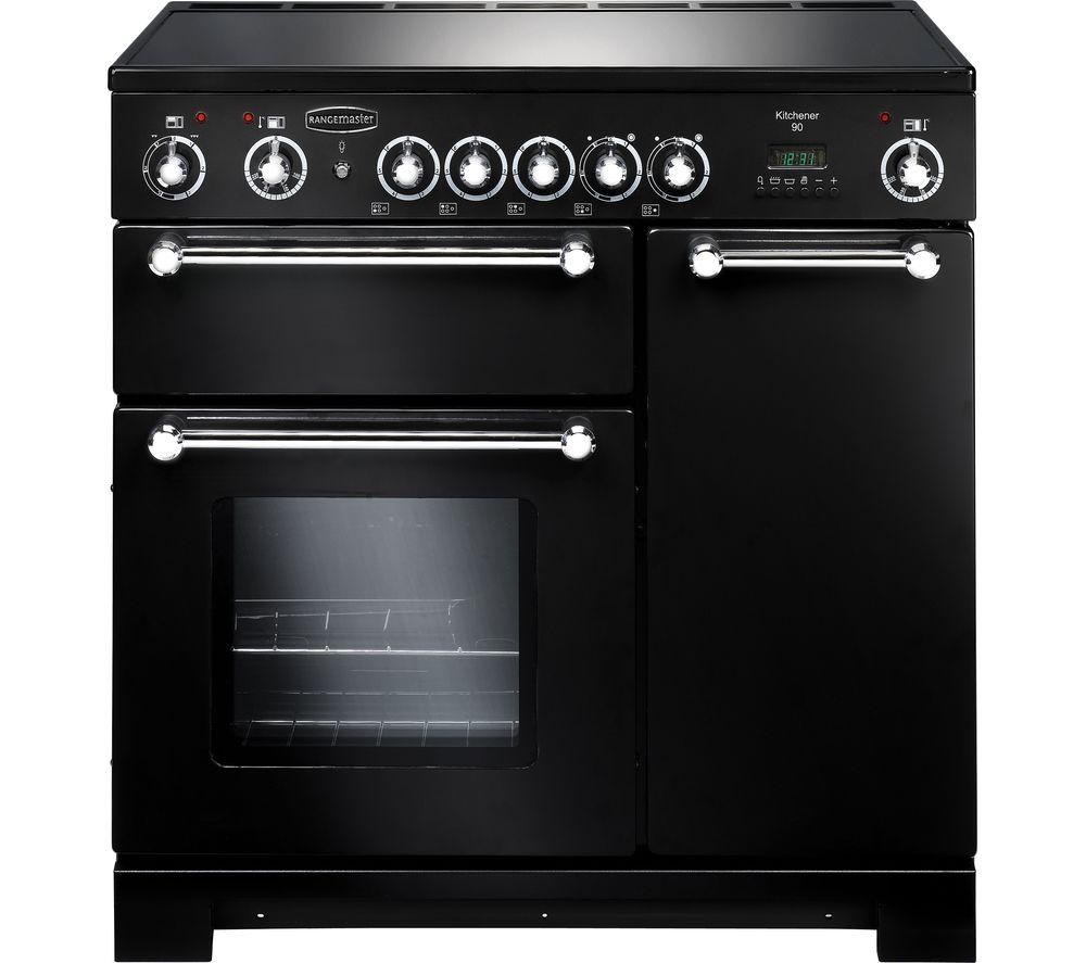 RANGEMASTER Kitchener 90 Electric Ceramic Range Cooker - Black