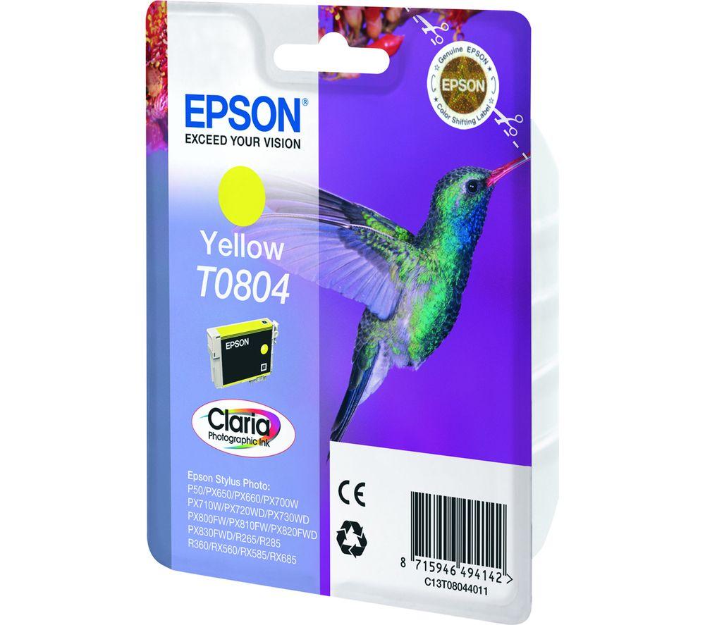 Epson T0804 Hummingbird Yellow Ink Cartridge