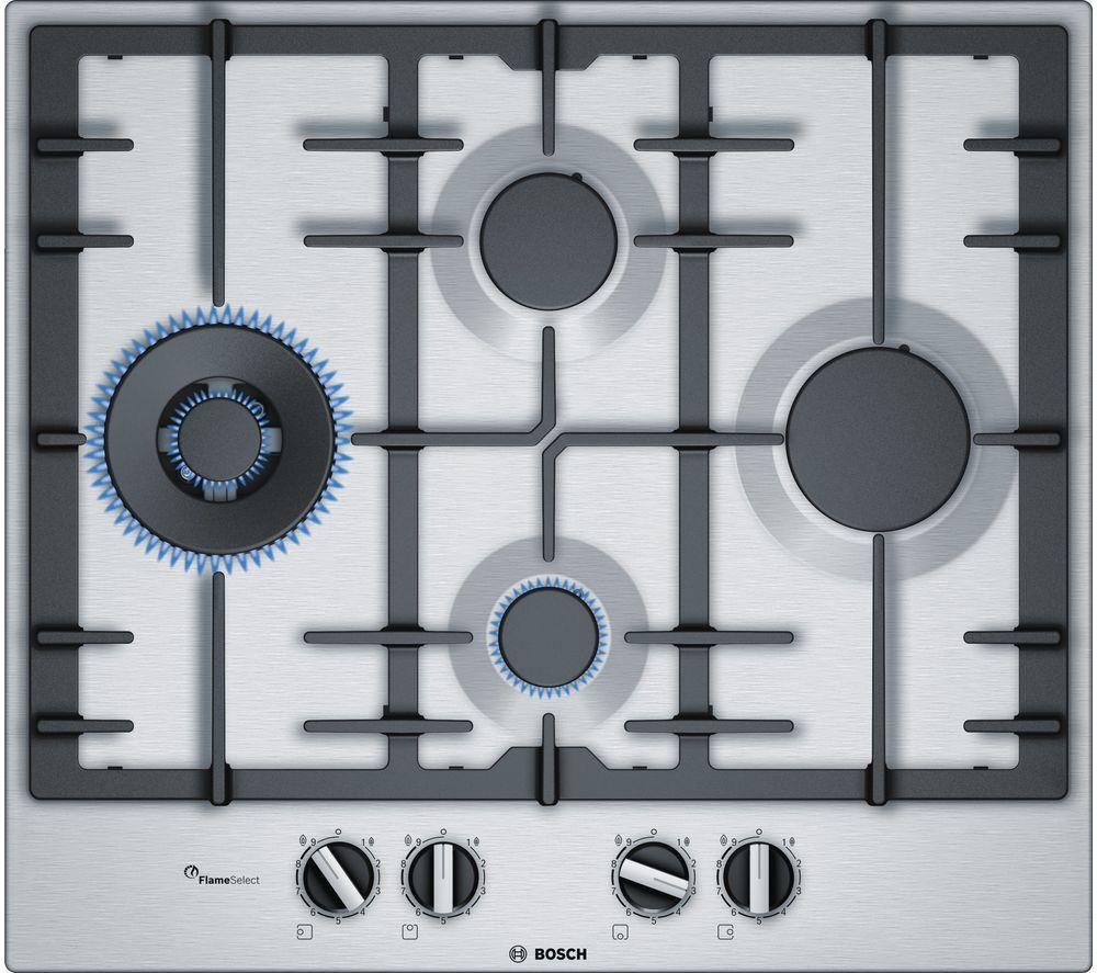 BOSCH Serie 6 PCI6A5B90 Gas Hob - Stainless Steel