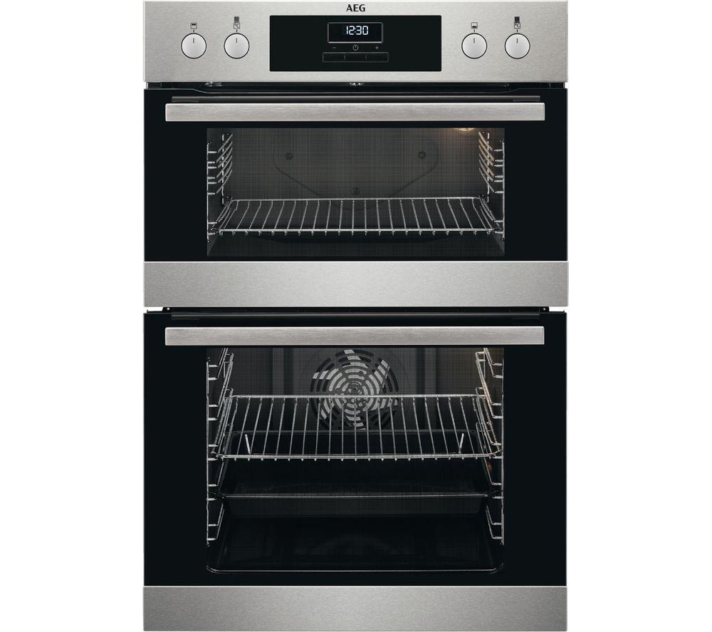 AEG SurroundCook DCB331010M Electric Double Oven - Stainless Steel