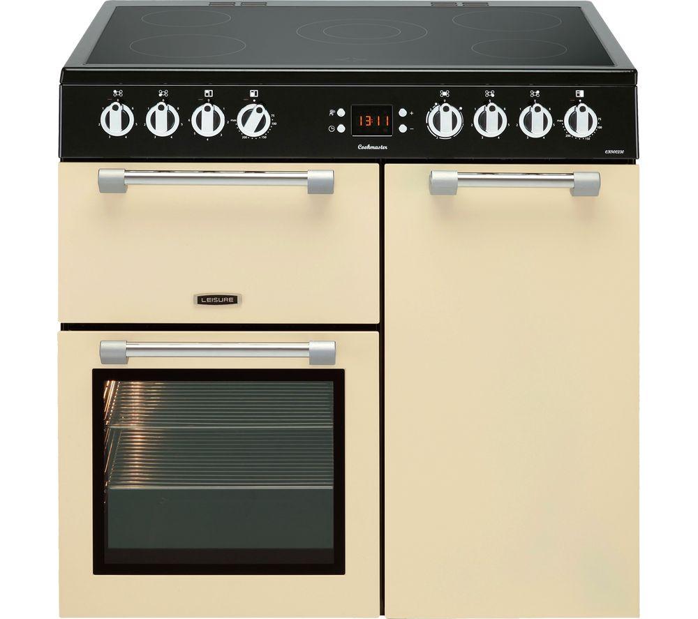 LEISURE Cookmaster CK90C230C 90 cm Electric Ceramic Range Cooker - Cream & Chrome