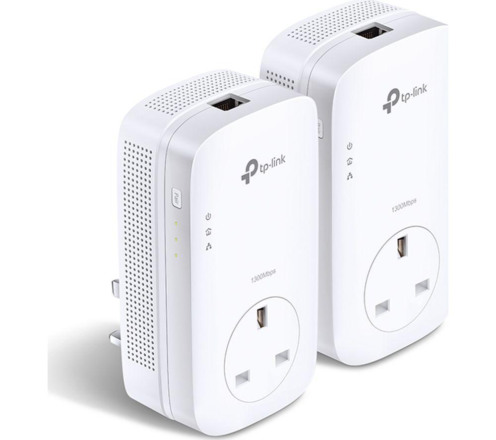 TP-LINK TL-PA8010P V2 Powerline Adapter Kit - AV1300  Twin Pack  White