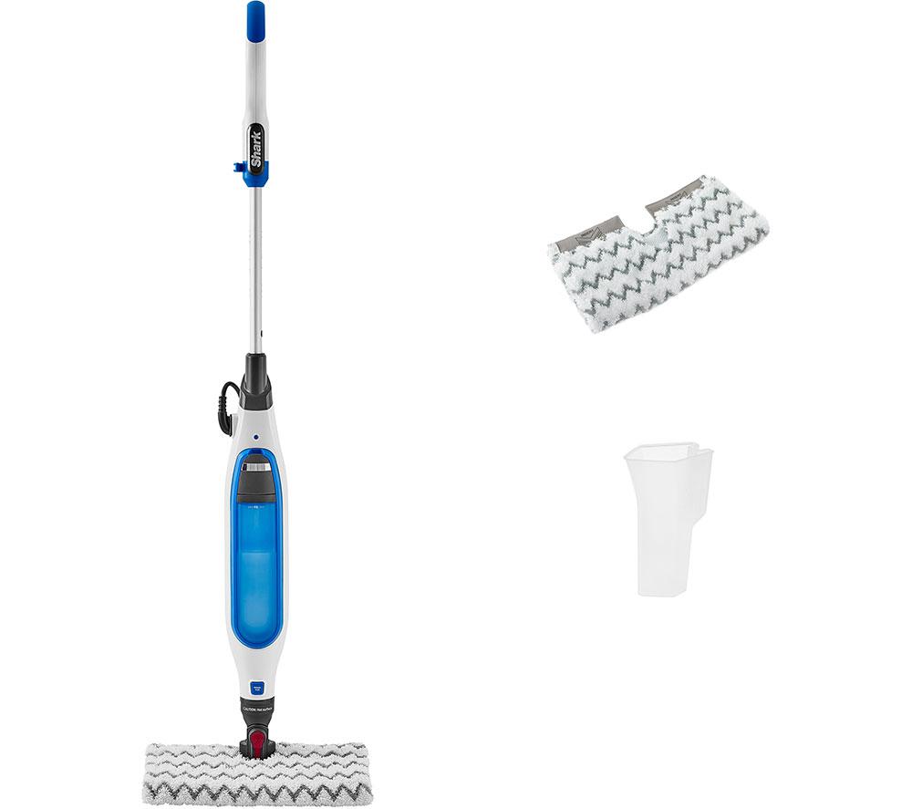 SHARK S6001UK Klik N' Flip Steam Mop - White & Blue