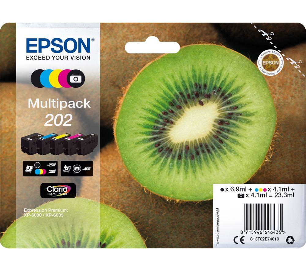 EPSON 202 Kiwi 5-colour Ink Cartridges