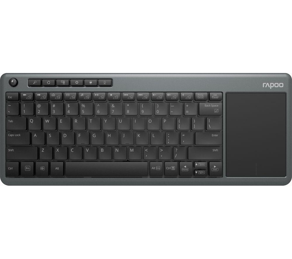Rapoo K2600 Wireless Keyboard Grey  Silver/Grey