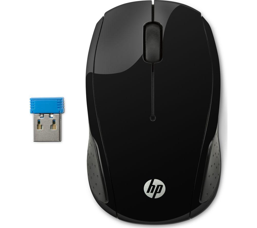 HP 200 Wireless Optical Mouse  Black