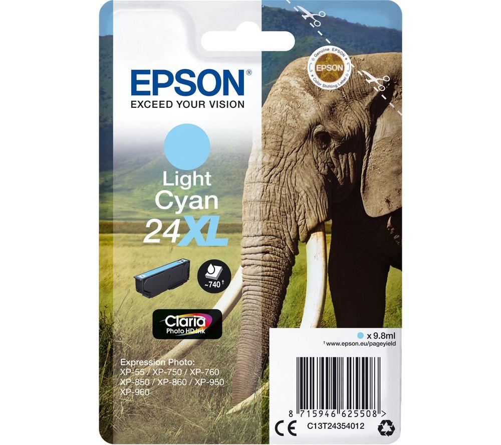EPSON Elephant 24XL Light Cyan Ink Cartridge