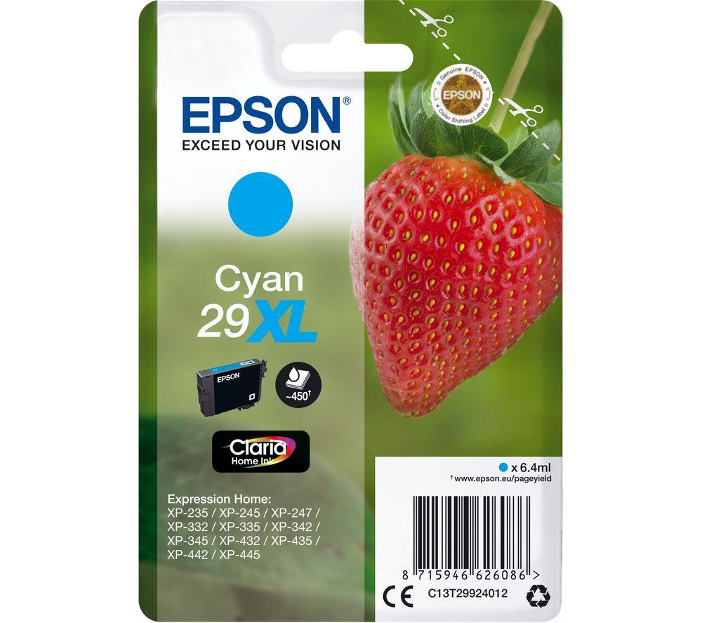 Epson 29XL Strawberry Cyan Ink Cartridge