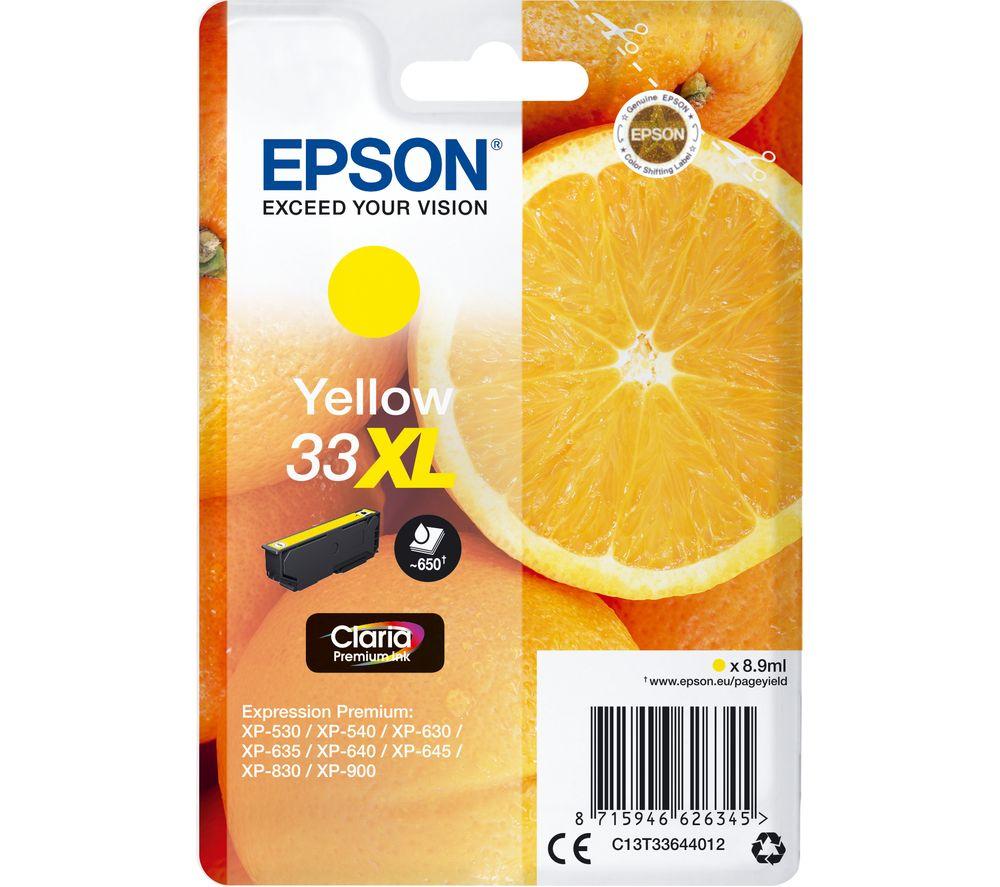 EPSON No. 33 Oranges XL Yellow Ink Cartridge