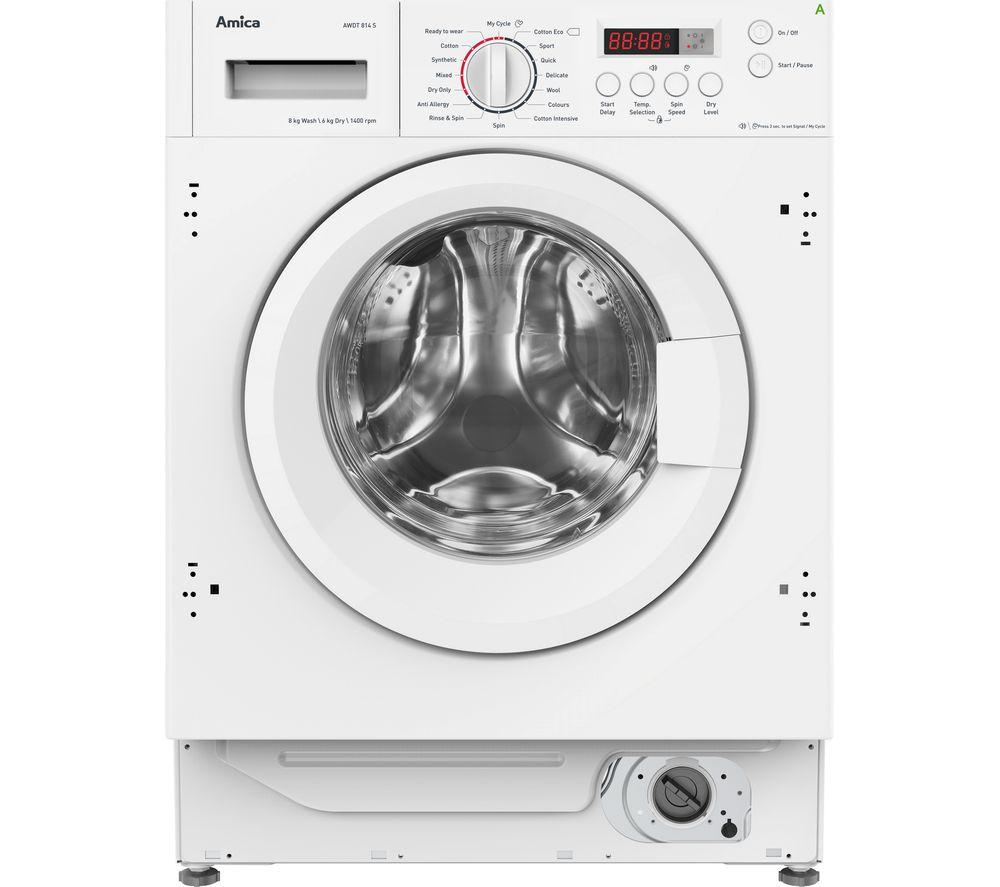 AMICA AWDT814S Integrated 8 kg Washer Dryer