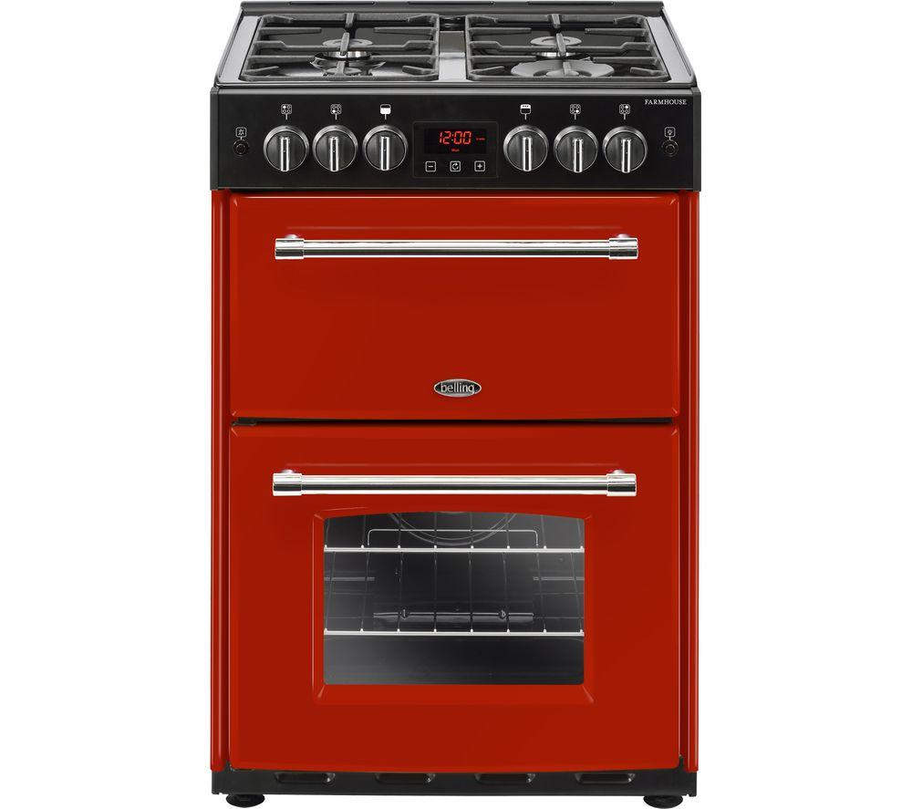 BELLING Farmhouse 60G Gas Cooker - Jalapeno & Black