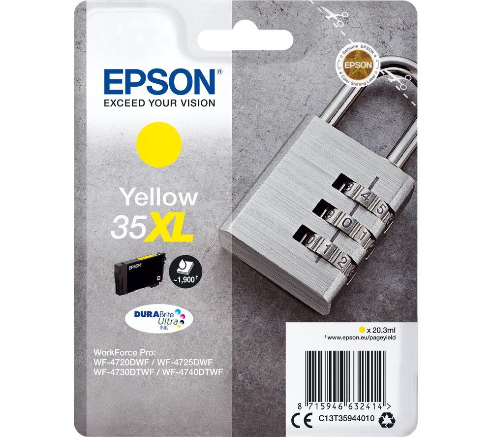 Epson 35 Padlock XL Yellow Ink Cartridge