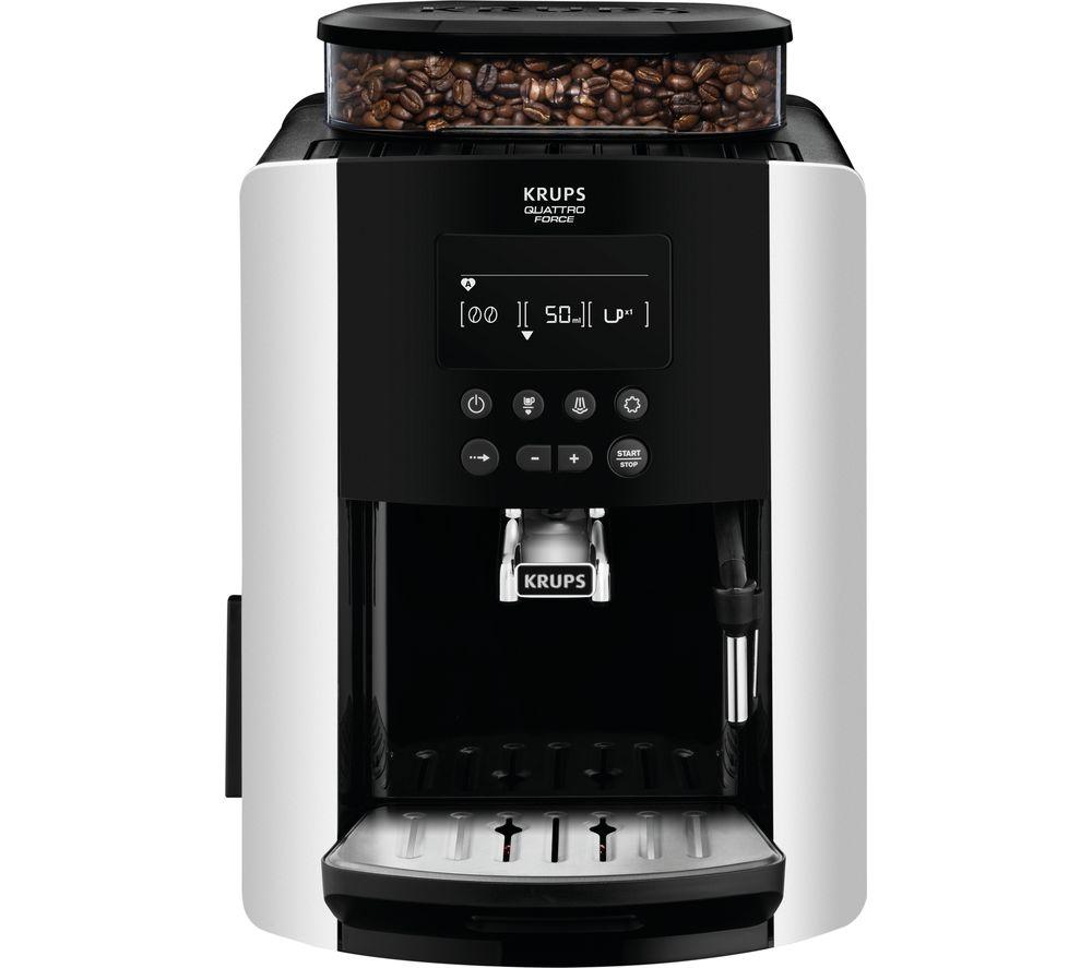 Krups Arabica Digital EA817840 Bean to Cup Coffee Machine Silver
