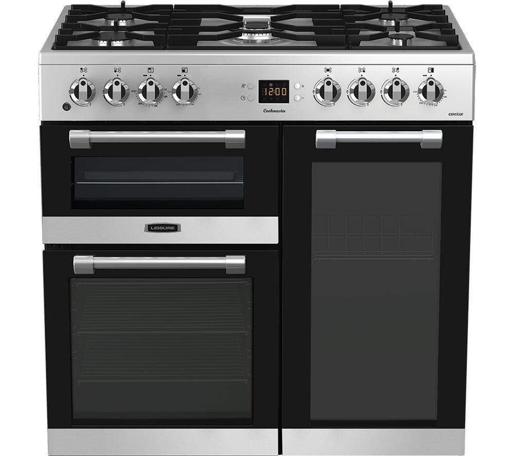 LEISURE CK90F530X 90 cm Dual Fuel Range Cooker - Stainless Steel & Chrome