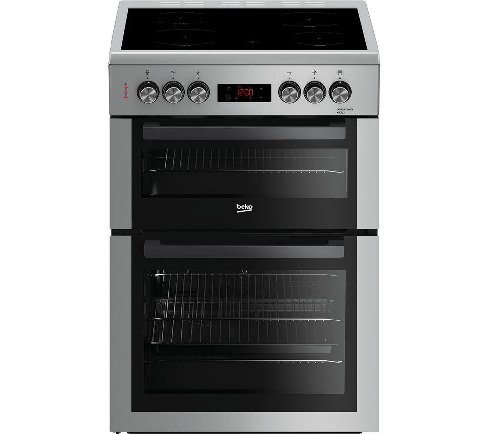 BEKO XTC653S 60 cm Electric Ceramic Cooker - Silver