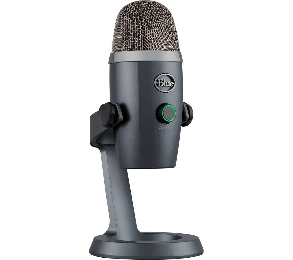 BLUE Yeti Nano USB Microphone - Grey  Silver/Grey