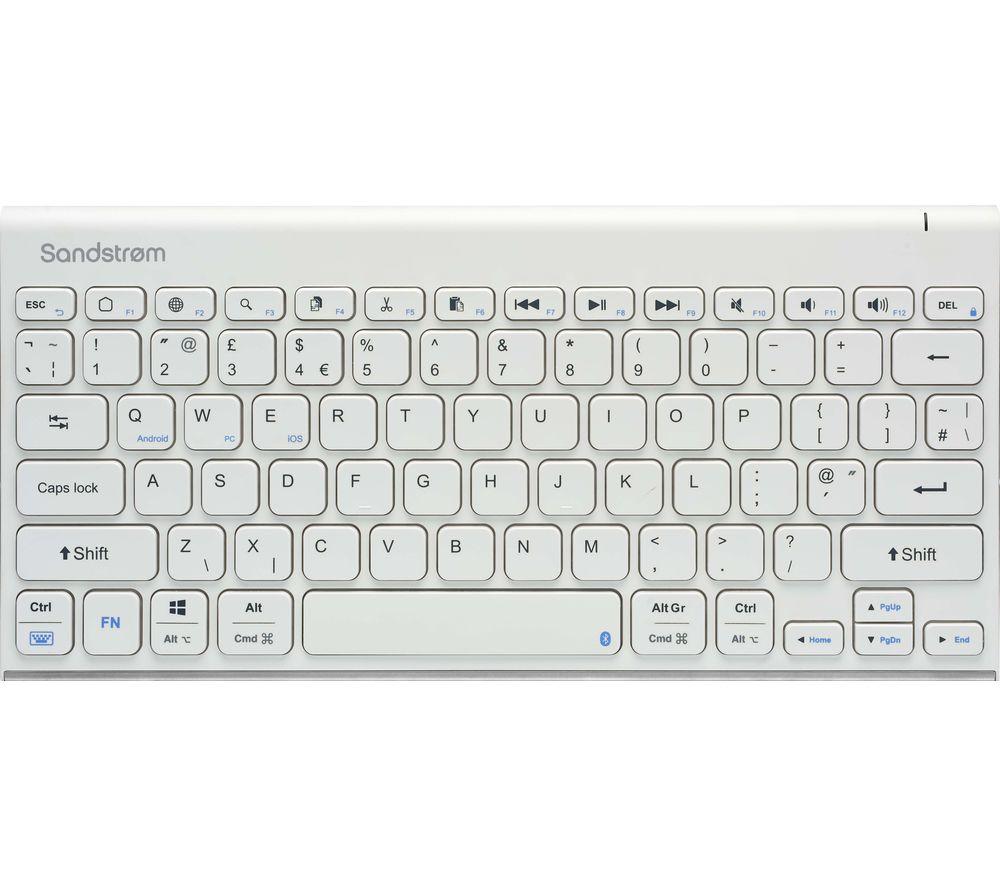 SANDSTROM SKBWHBT19 Wireless Keyboard  White