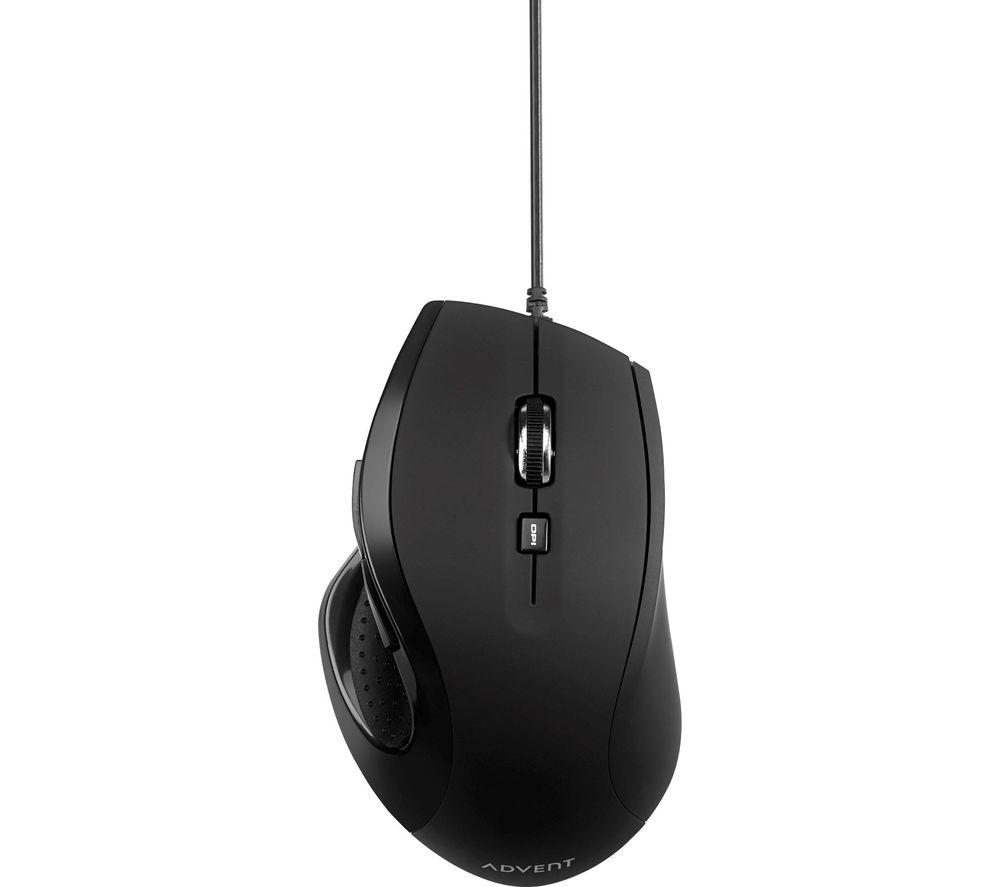 ADVENT A6BWRD19 Optical Mouse  Black