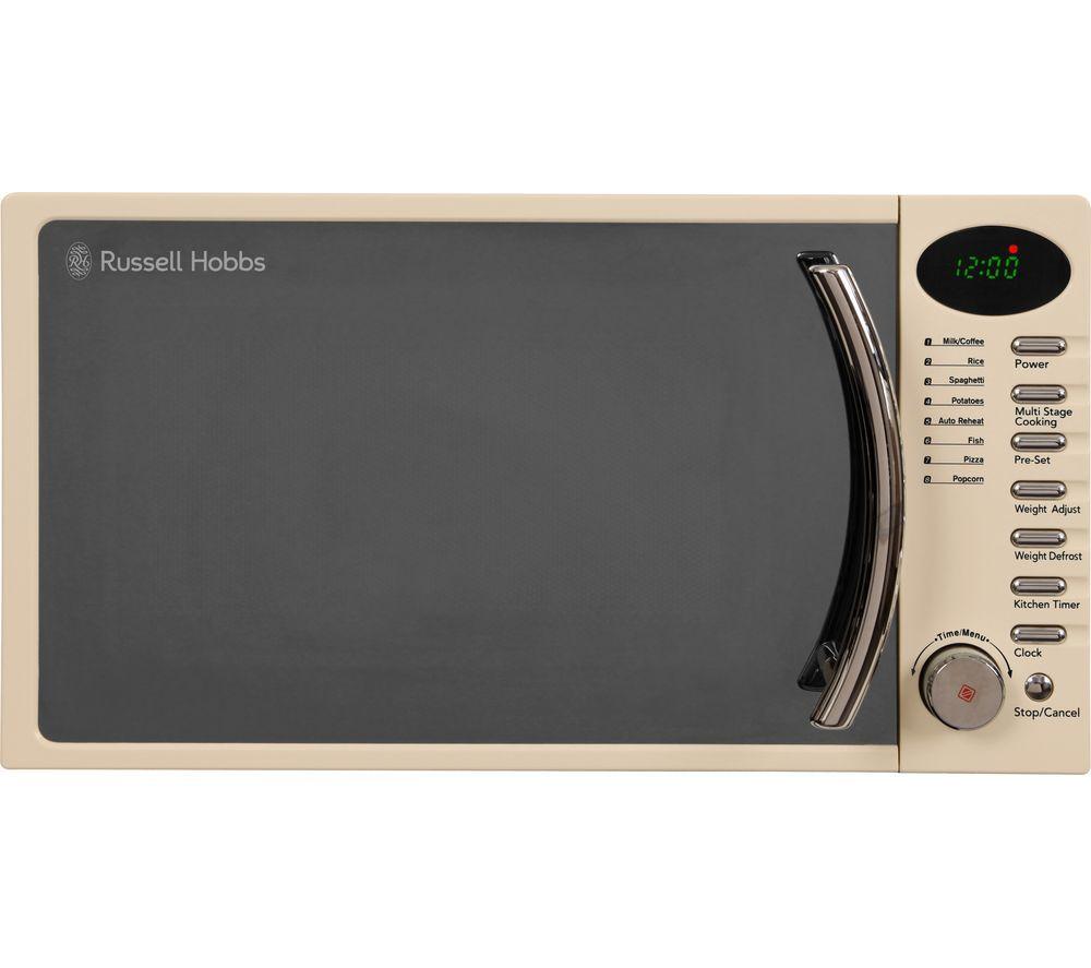 RUSSELL HOBBS RHM1714CC Compact Solo Microwave - Cream