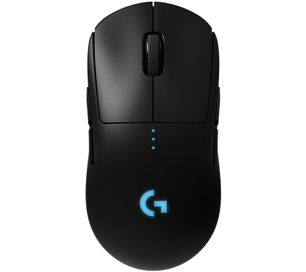 LOGITECH G PRO RGB Wireless Optical Gaming Mouse  Black