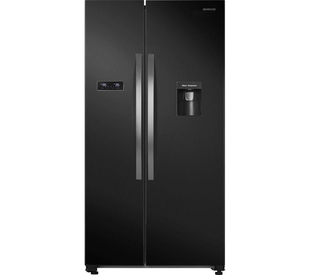 KENWOOD KSBSDB19 American-Style Fridge Freezer - Black
