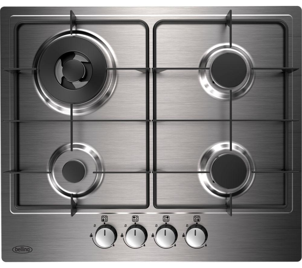 BELLING GHU602GC Gas Hob - Stainless Steel