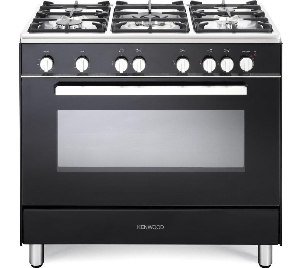 KENWOOD CK307G 90 cm Gas Range Cooker Black & Chrome