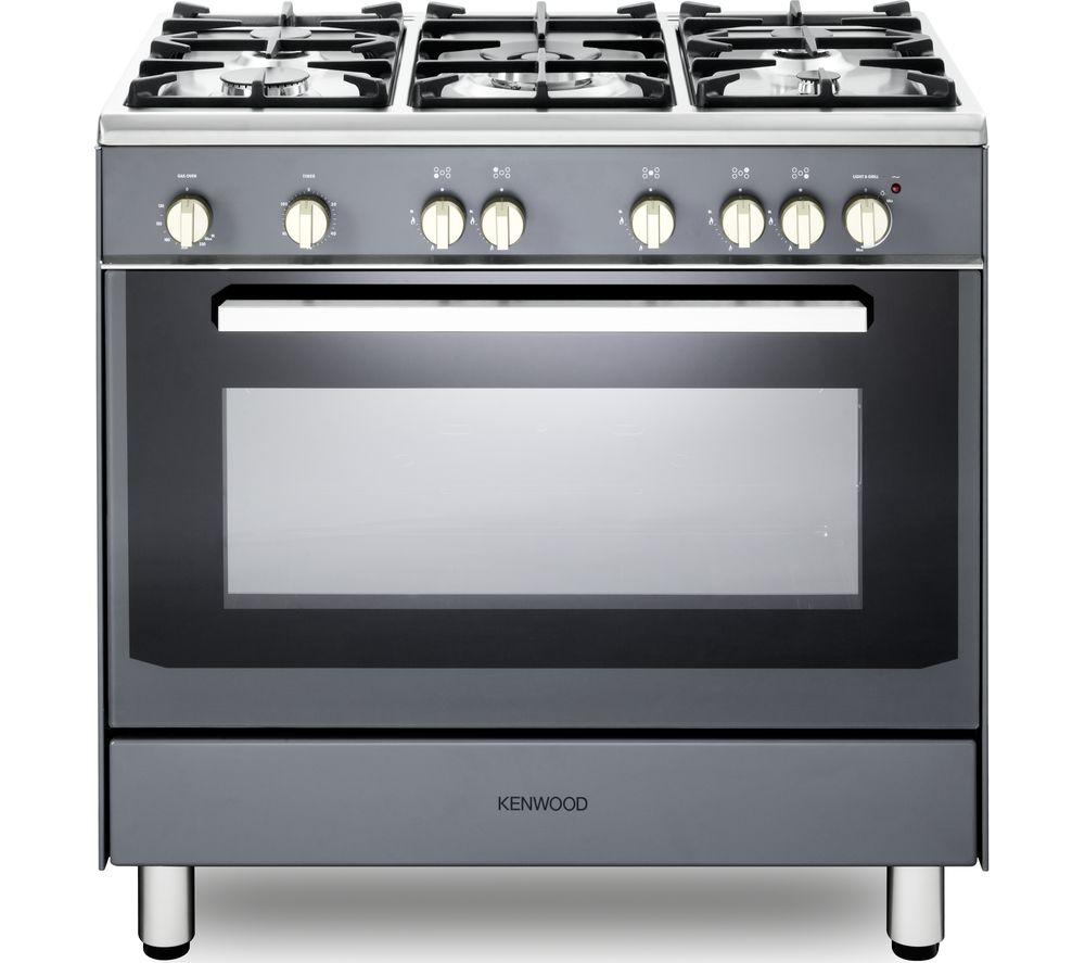 KENWOOD CK307G SL 90 cm Gas Range Cooker Grey & Chrome