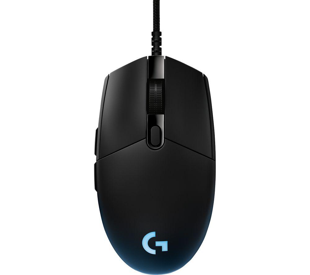 LOGITECH G Pro RGB Hero Optical Gaming Mouse  Black