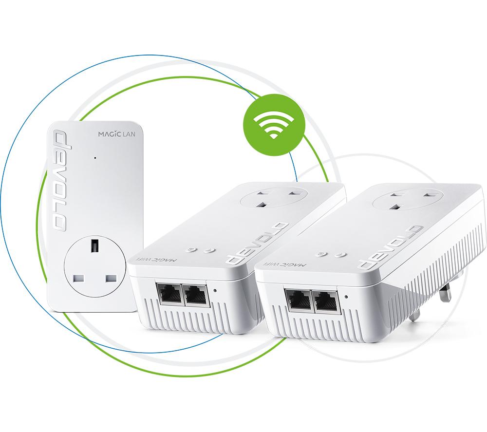 DEVOLO Magic 1 8369 WiFi Powerline Adapter Kit - Triple Pack  White
