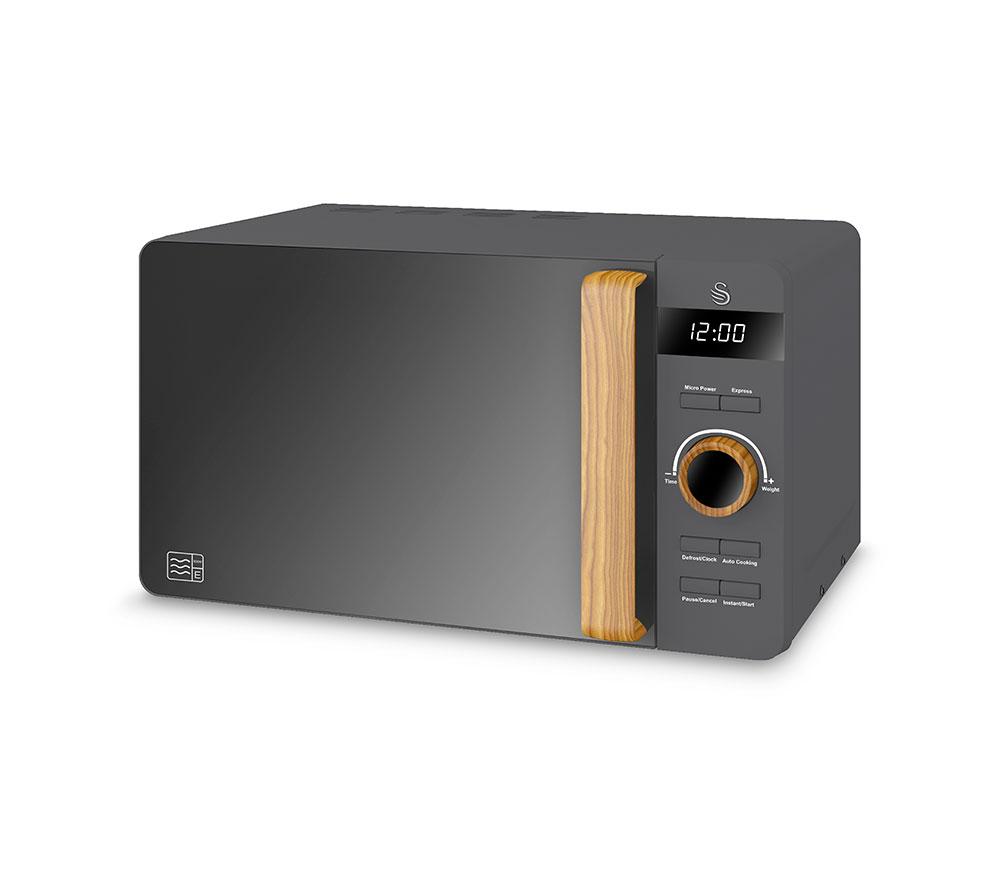 SWAN Nordic SM22036GRYN Solo Microwave - Grey