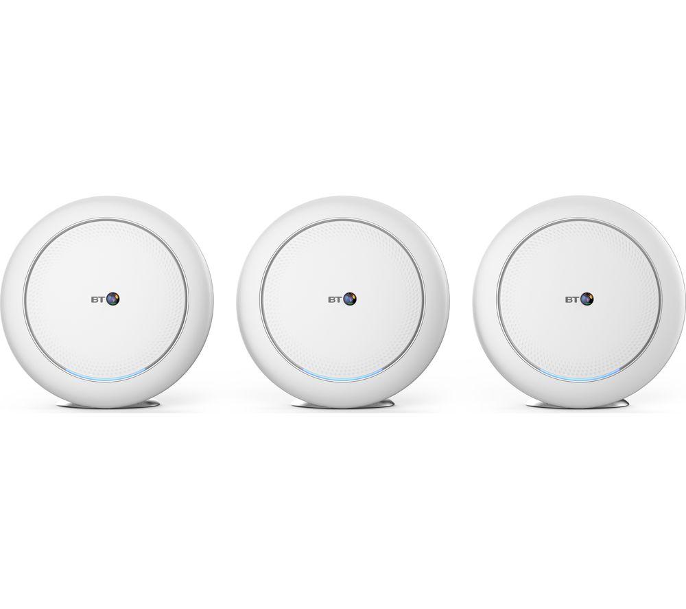 BT Premium Whole Home WiFi System - Triple Pack  White