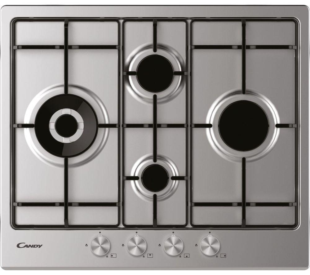 CANDY CHW6D4WPX Gas Hob - Stainless Steel