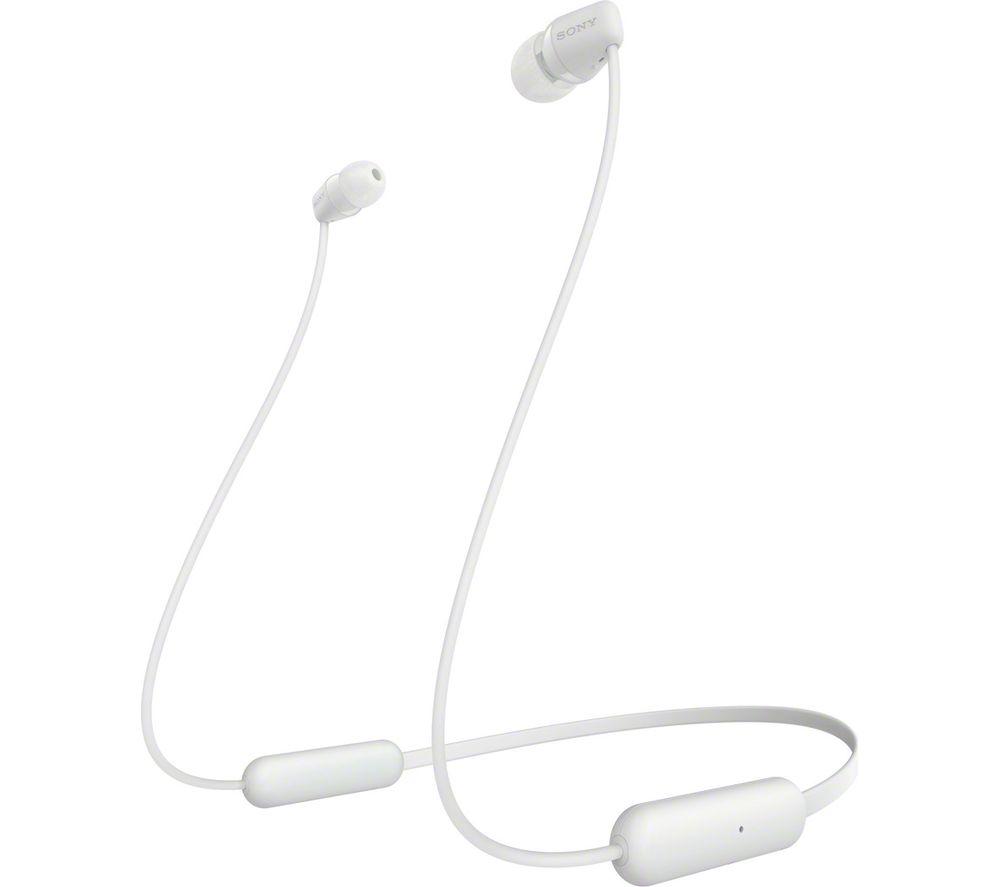 SONY WI-C200 Wireless Bluetooth Earphones - White