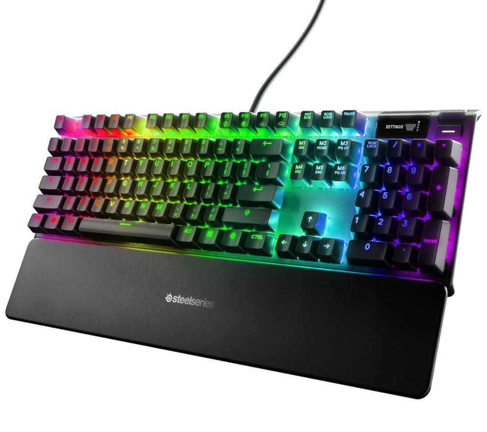 STEELSERIES Apex 7 Mechanical Gaming Keyboard - Red Switches  Black