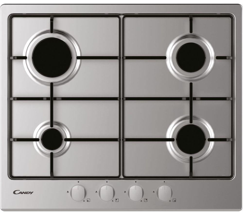 CANDY CHW6BRX Gas Hob - Stainless Steel