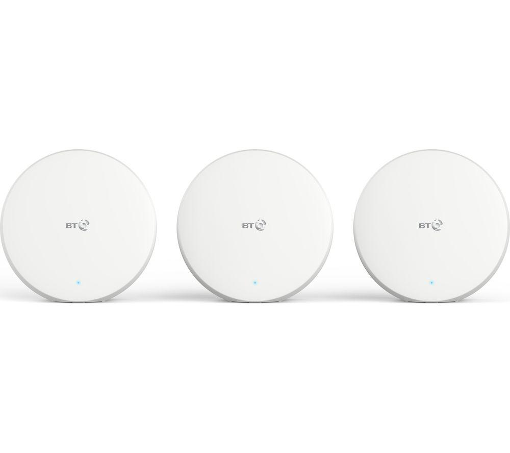 BT Mini Whole Home WiFi System - Triple Unit  White