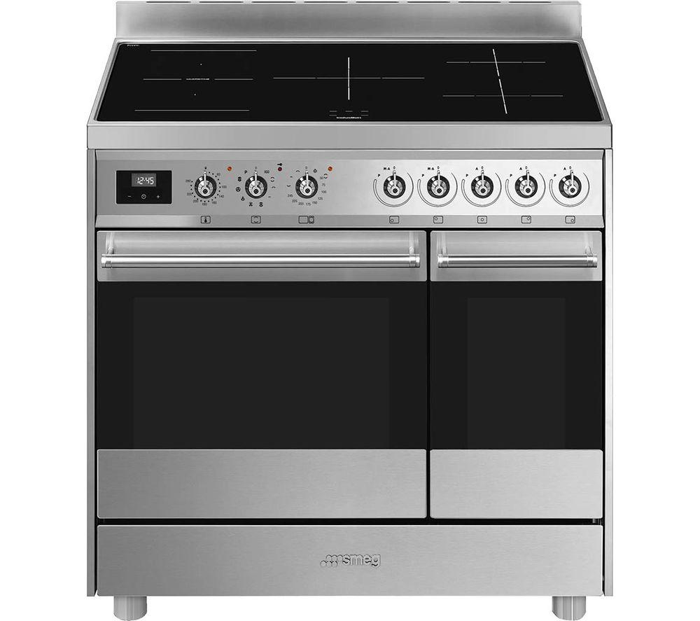 SMEG C92IPX9 90 cm Electric Induction Range Cooker - Stainless Steel