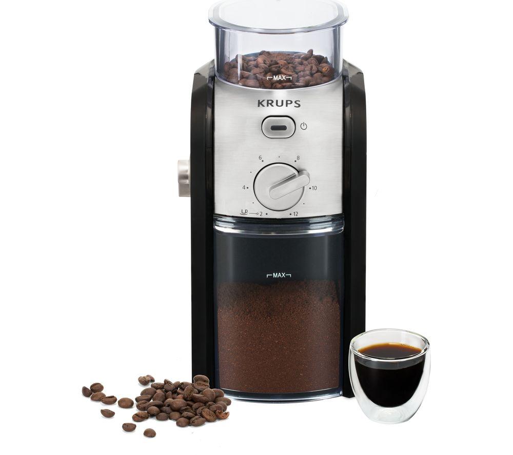 KRUPS Expert Burr GVX23140 Electric Coffee Grinder - Black & Stainless Steel  Stainless Steel