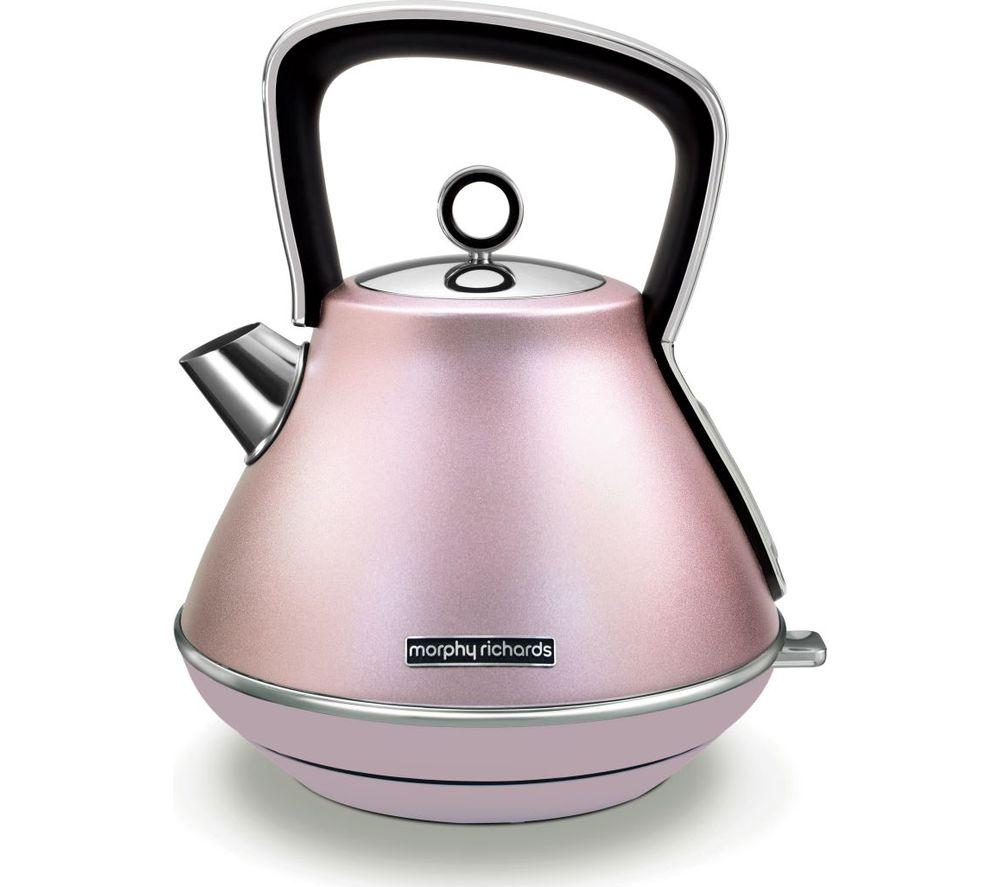 MORPHY RICHARDS Evoke Special Edition Pyramid Traditional Kettle - Rose Quartz